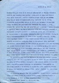 Portada:Carta dirigida a Aniela Rubinstein. Varsovia (Polonia), 16-03-1960