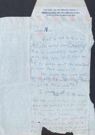 Portada:Carta dirigida a Aniela Rubinstein. Nueva York, 20-09-1954