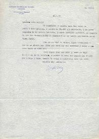 Portada:Carta dirigida a Aniela Rubinstein. Marbella, Málaga (España), 18-01-1972
