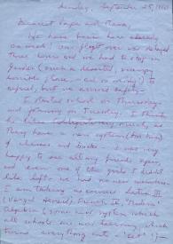 Portada:Carta dirigida a Arthur Rubinstein. Lake Placid (Nueva York), 25-03-1960