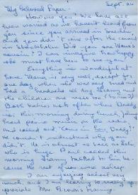 Portada:Carta dirigida a Arthur Rubinstein. Beverly Hills, California (Estados Unidos), 26-09-1948