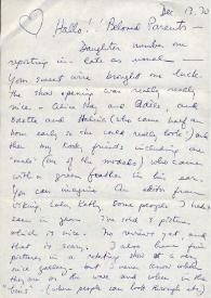 Portada:Carta dirigida a Aniela y Arthur Rubinstein. Nueva York (Estados Unidos), 13-12-1970