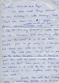 Portada:Carta dirigida a Aniela y Arthur Rubinstein. Nueva York (Estados Unidos), 22-08-1972