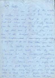 Portada:Carta dirigida a Aniela y Arthur Rubinstein. Italia, 05-10-1973