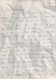 Portada:Carta dirigida a Aniela Rubinstein. Nueva York (Estados Unidos), 02-06-1983