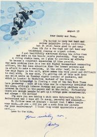 Portada:Carta dirigida a Aniela y Arthur Rubinstein. Fort Bragg, California (Estados Unidos), 19-08-1963