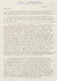 Portada:Carta dirigida a Aniela Rubinstein. Nueva York (Estados Unidos), 07-10-1970