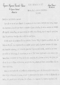 Portada:Carta dirigida a Arthur Rubinstein. Madrid (España), 10-12-1977
