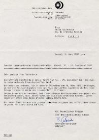 Portada:Carta dirigida a Aniela Rubinstein. Boswil (Alemania), 03-06-1987