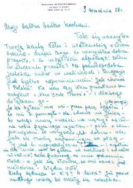 Portada:Carta dirigida a Aniela y Arthur Rubinstein. Nueva York (Estados Unidos), 03-09-1958