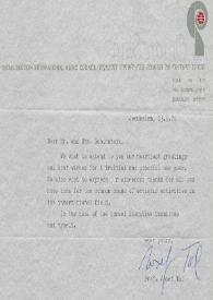 Portada:Carta dirigida a Aniela y Arthur Rubinstein. Jerusalén (Israel), 13-09-1976
