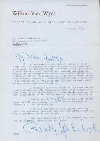 Portada:Carta dirigida a Arthur Rubinstein. Bray (Irlanda), 08-05-1975