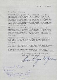 Portada:Carta dirigida a J. N. Clemans. California, 17-01-1973