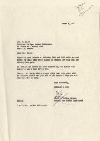 Portada:Carta dirigida a Arthur Rubinstein, 02-03-1971