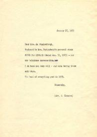 Portada:Carta dirigida a Marianne de Stuckenbergh. Nueva York, 17-01-1983
