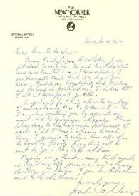 Portada:Carta dirigida a Aniela Rubinstein, 13-12-1957