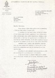 Portada:Carta dirigida a Jan Jacob Bistritzky. Roma (Italia), 15-09-1972