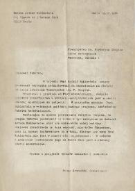 Portada:Carta dirigida a la Sociedad Frederic Chopin. París (Francia), 15-02-1984