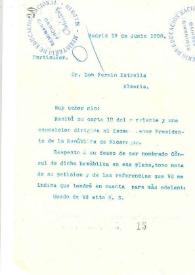 Portada:Carta de Rubén Darío a ESTRELLA, Fermín