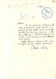 Portada:Carta de Rubén Darío