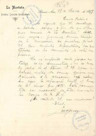 Portada:Carta de Lugones, Leopoldo
