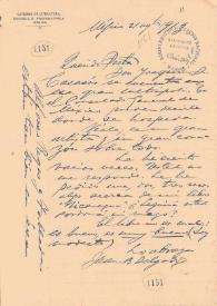 Portada:Carta de Delgado, Juan B.