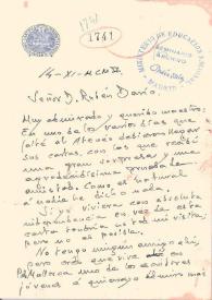 Portada:Carta de CANDAMO, Bernardo G. de