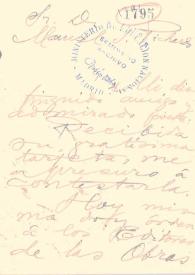 Portada:Carta de González Blanco, Andrés
