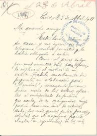 Portada:Carta de Pérez Jorba, J.