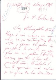 Portada:Carta manuscrita