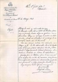 Portada:Carta de Perfecto Urra a Fidel Fita sobre una inscripción de Ruidera
