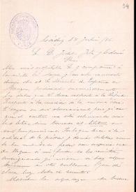 Portada:Carta de Francisco de Asís Vera a Fidel Fita sobreuna inscripción cristiana de Tánger / Museo Arquelógico (Cádiz)