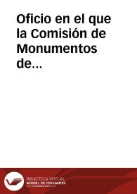 Portada:Oficio en el que la Comisión de Monumentos de Barcelona se ofrece para colaborar en lo que pueda ser útil en la construcción de la fachada de la Catedral de Barcelona