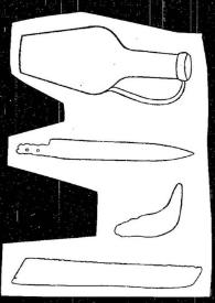 Portada:Dibujo de una jarra, cuchillos y hoz hallados en la basílica visigoda de Burguillos