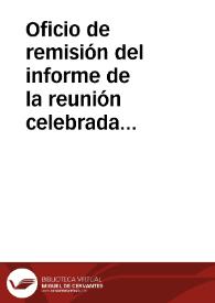 Portada:Oficio de remisión del informe de la reunión celebrada por la Comisión de Monumentos de Castellón el 16 de Noviembre de 1934