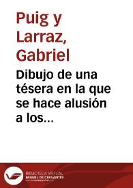 Portada:Dibujo de una tésera en la que se hace alusión a los Cantibedonienses