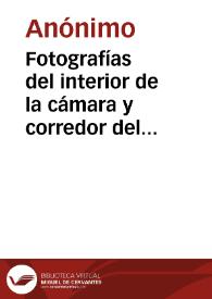 Portada:Fotografías del interior de la cámara y corredor del dólmen de Soto (Trigueros), en las que se aprecian los grabados existentes en su interior