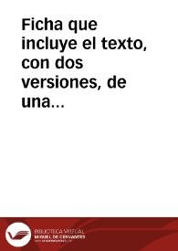 Portada:Ficha que incluye el texto, con dos versiones, de una inscripción honorífica romana encontrada en Badajoz.