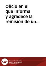 Oficio en el que informa y agradece la remisión de un ejemplar y doce separatas del artículo que publicó en el tomo IV de las Memorias de la Academia.