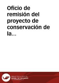Portada:Oficio de remisión del proyecto de conservación de la Cueva de Altamira propuesto por la Junta Superior de Excavaciones y Antigüedades para conocimiento y aprobación de la Real Academia de la Historia.