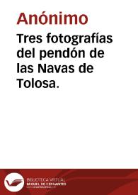 Portada:Tres fotografías del pendón de las Navas de Tolosa.