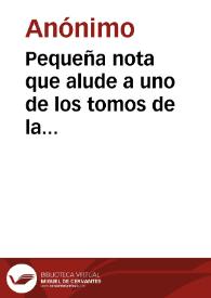 Portada:Pequeña nota que alude a uno de los tomos de la colección del Padre Fita dedicado a Judíos, Moriscos e Inquisición (tomo IX), y una carta de Antolín Sainz de Baranda, remitiendo un trabajo sobre la Abadía de Parraces y la Sinagoga Mayor de Segovia.