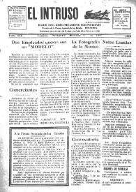 Portada:Diario Joco-serio netamente independiente. Tomo XIX, núm. 1898, miércoles 9 de noviembre de 1927