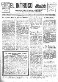 Portada:Diario Joco-serio netamente independiente. Tomo LVXX, núm. 1906, sábado 19 de noviembre de 1927 [sic]