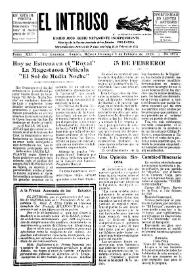 Portada:Diario Joco-serio netamente independiente. Tomo XXV, núm. 1973, domingo 5 de febrero de 1928
