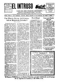 Portada:Diario Joco-serio netamente independiente. Tomo XXV, núm. 1980, martes 14 de febrero de 1928