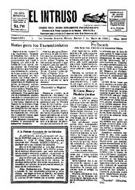 Portada:Diario Joco-serio netamente independiente. Tomo XXVI, núm. 2042, martes 1 de mayo de 1928