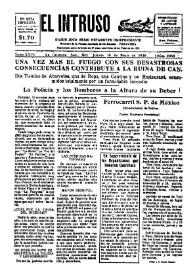 Portada:Diario Joco-serio netamente independiente. Tomo XXVI, núm. 2053, jueves 10 de mayo de 1928