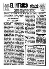 Portada:Diario Joco-serio netamente independiente. Tomo XXVI, núm. 2057, martes 15 de mayo de 1928