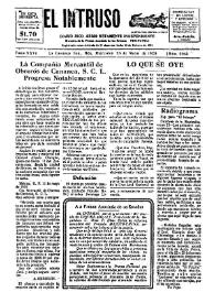 Portada:Diario Joco-serio netamente independiente. Tomo XXVI, núm. 2064, miércoles 23 de mayo de 1928